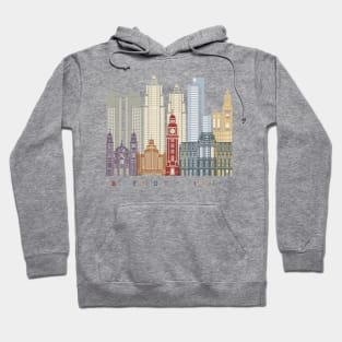 Buenos Aires V2 skyline poster Hoodie